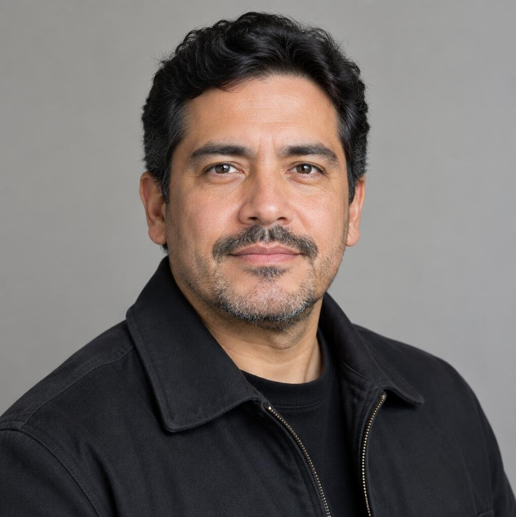 Portrait of a man in a dark jacket