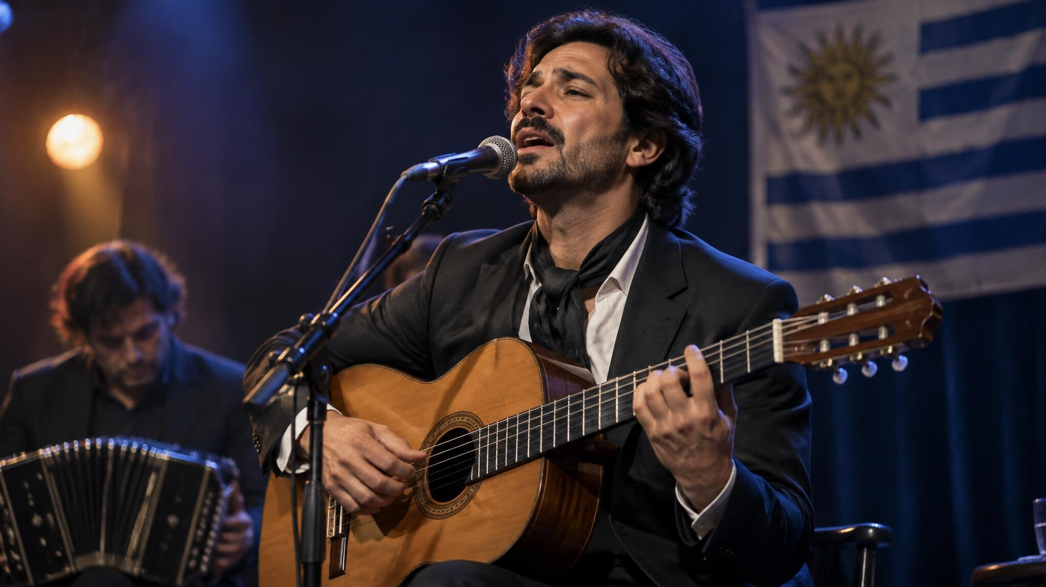 musician performing on stage
